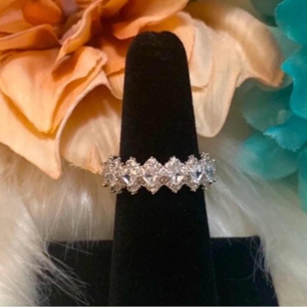 Eternity Band With Marquise Micro Lab Created Diamonds NEW!
